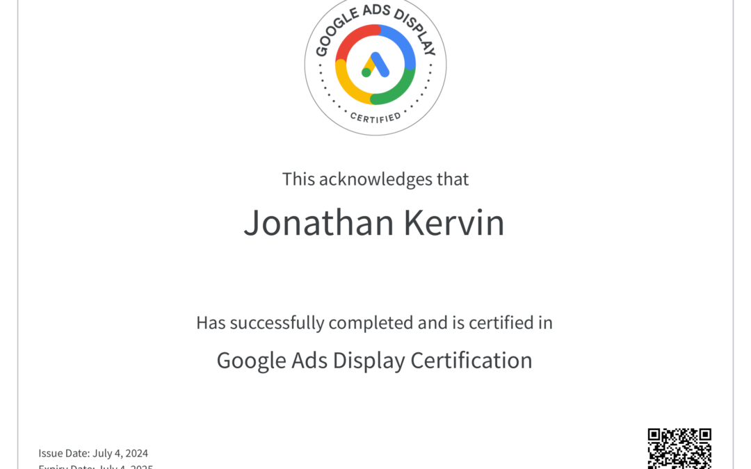 Google Ads Display Certification