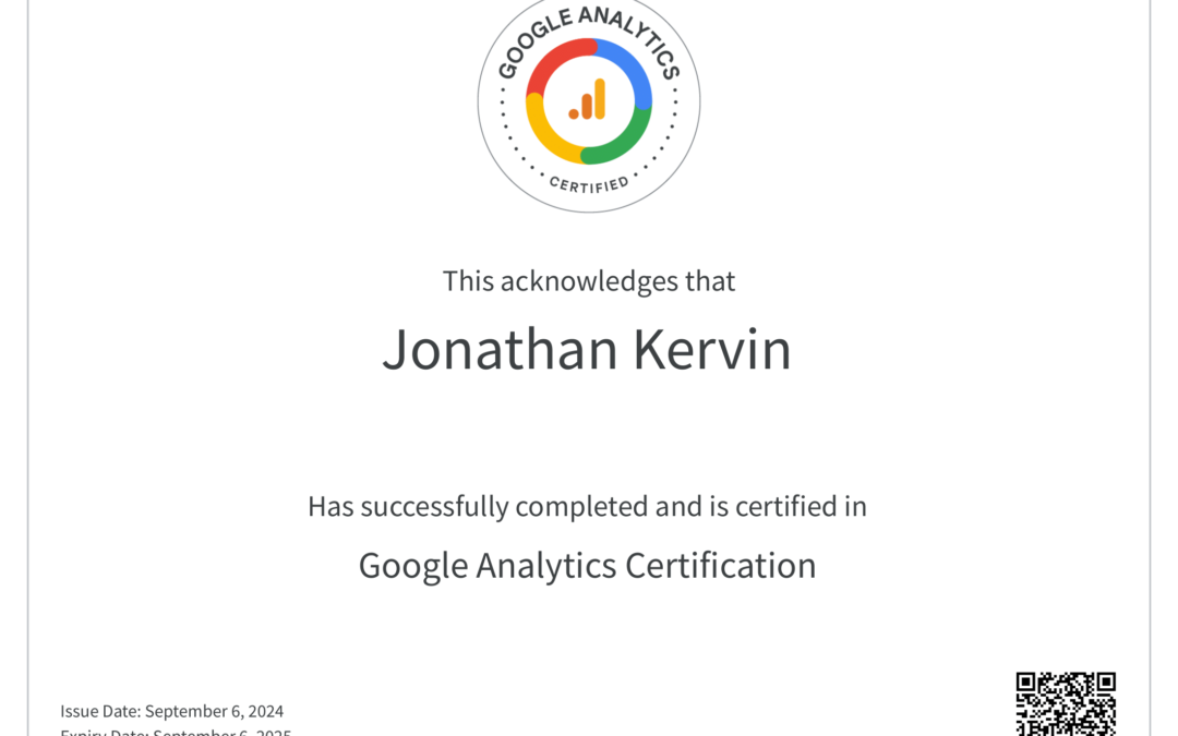 Google Analytics Certification