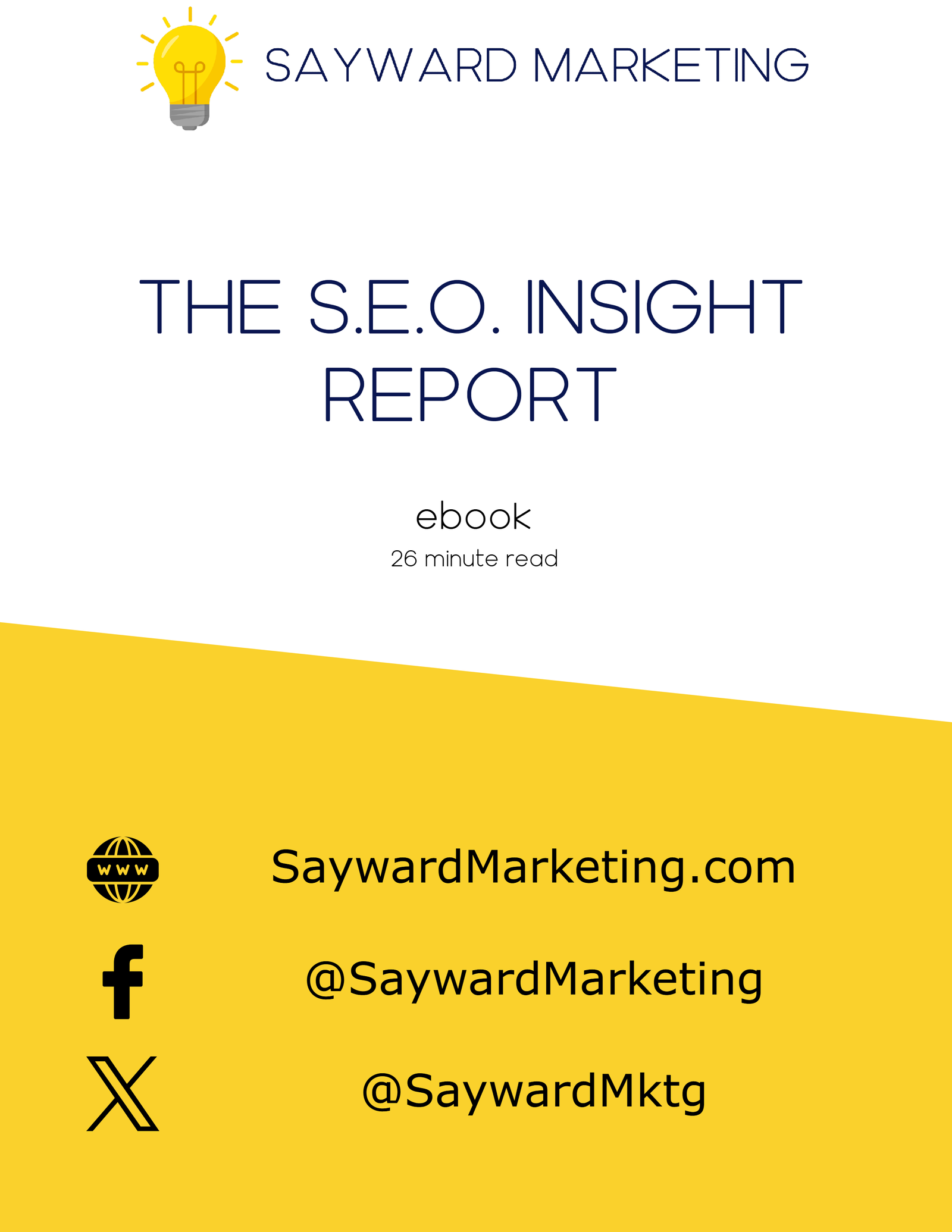 The S.E.O. Insight Report Ebook – Free Download