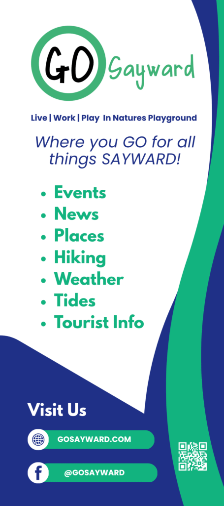 Go Sayward Rack Card Front