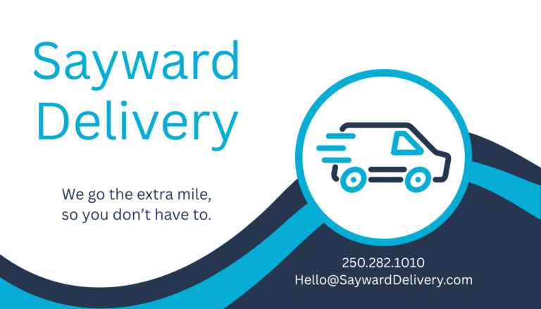 Sayward Delivery Business Card Redesign Front