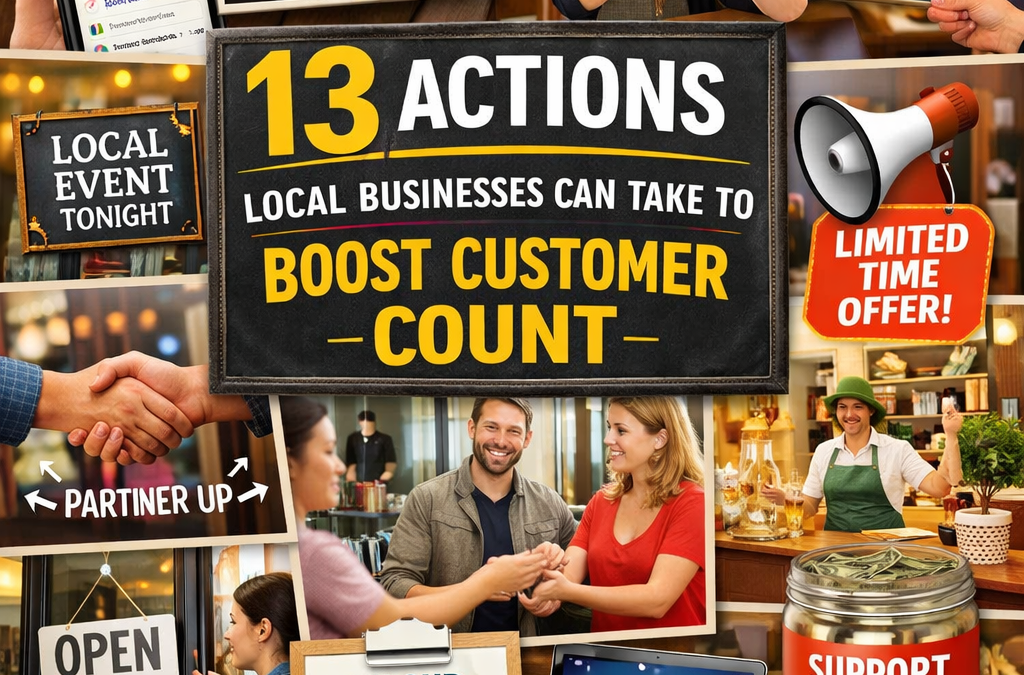 13 Concrete Actions Local Businesses Can Take to Boost Customer Count